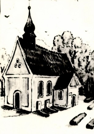 1760 Kirche zu Eythra Zeichnung